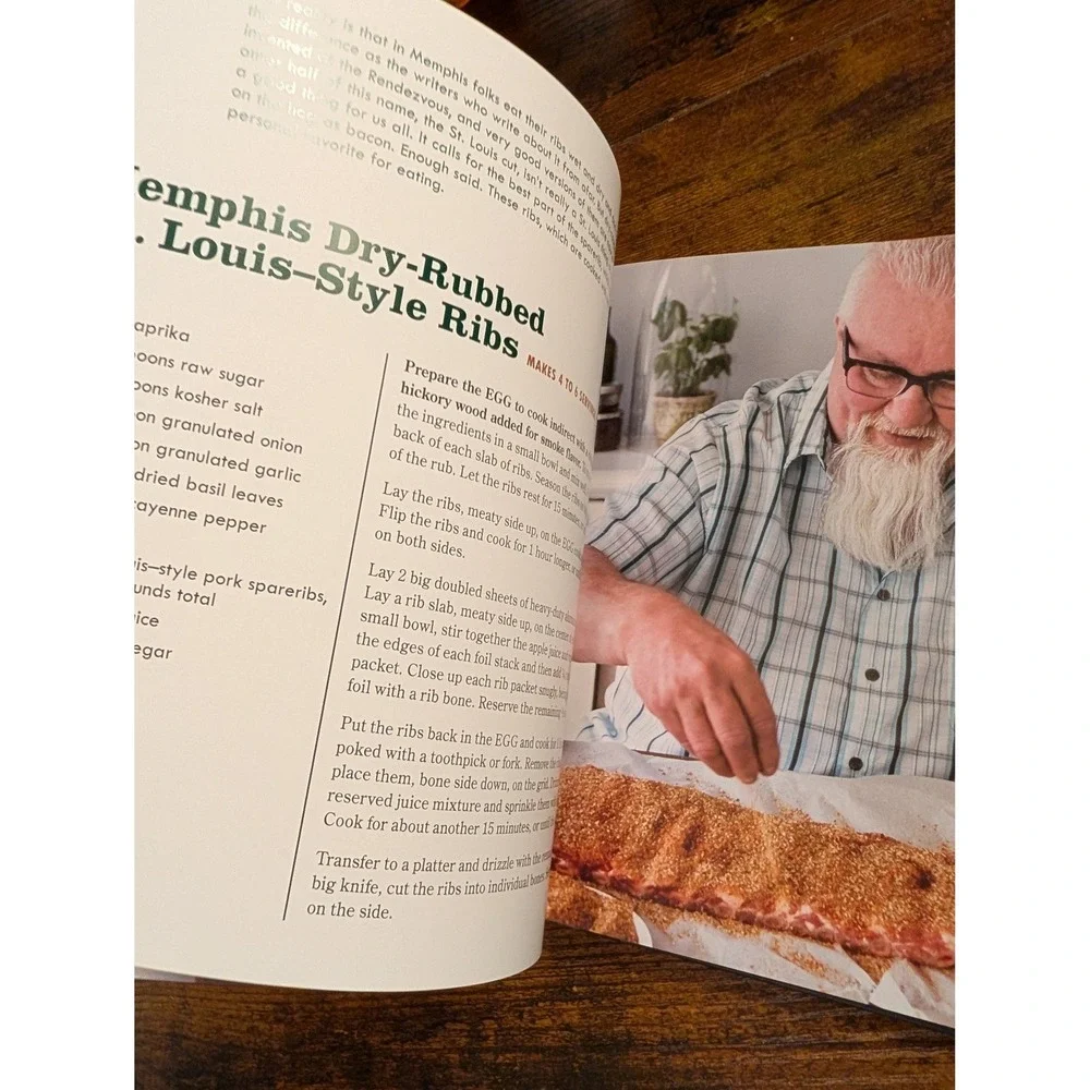 Ray Lampe Big Green Egg Cookbook Hardcover BBQ Smoking Grilling Kamado Recipes